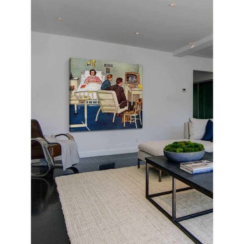 Marmont Hill - Baseball in the Hospital by Amos Sewell Painting Print on Canvas - Multi-Color