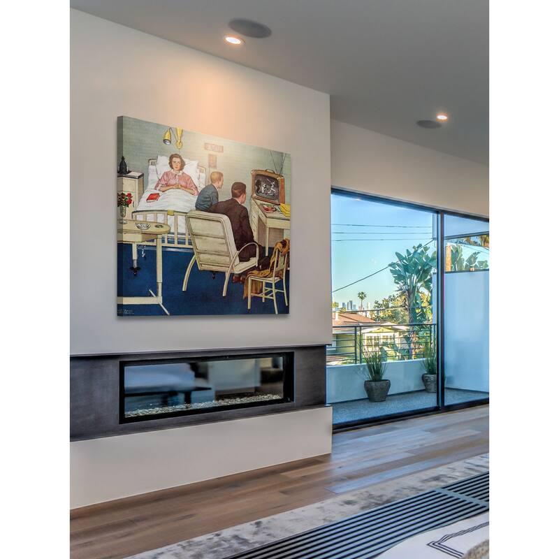 Marmont Hill - Baseball in the Hospital by Amos Sewell Painting Print on Canvas - Multi-Color