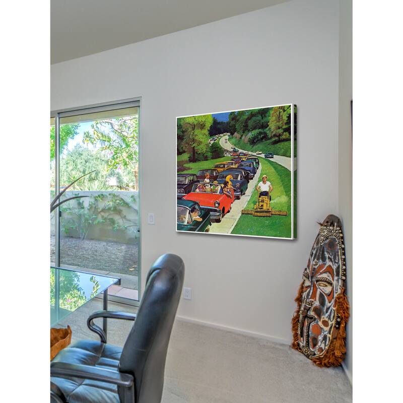 Marmont Hill - Speeder on the Median by Richard Sargent Painting Print on Canvas - Multi-Color