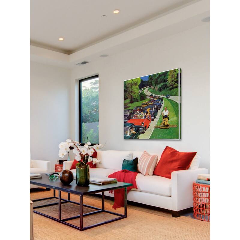 Marmont Hill - Speeder on the Median by Richard Sargent Painting Print on Canvas - Multi-Color