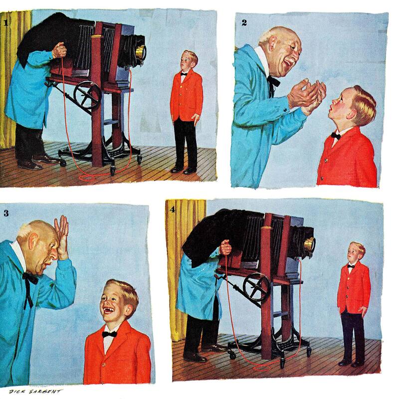 Marmont Hill - Smile for the Photographer by Richard Sargent Painting Print on Canvas - Multi-Color