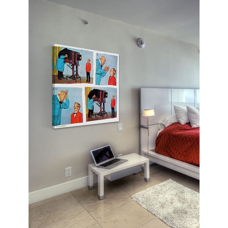 Marmont Hill - Smile for the Photographer by Richard Sargent Painting Print on Canvas - Multi-Color