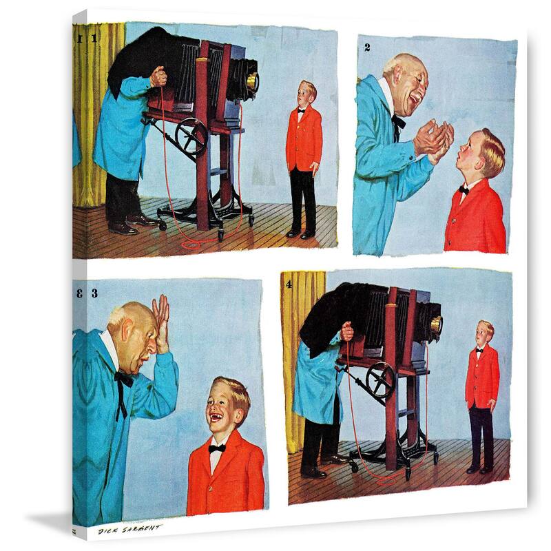 Marmont Hill - Smile for the Photographer by Richard Sargent Painting Print on Canvas - Multi-Color