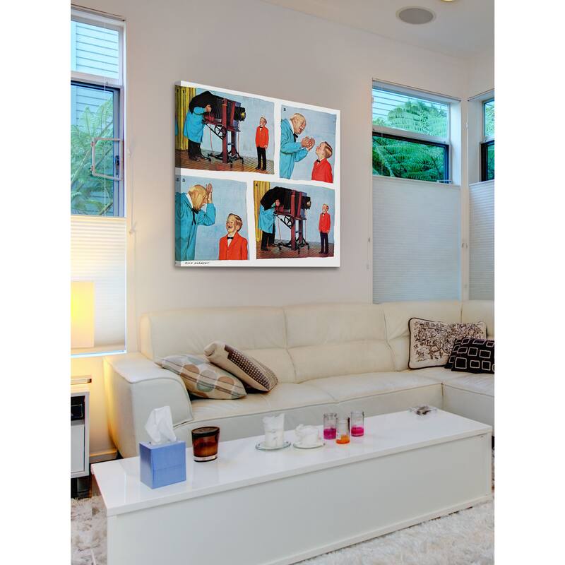 Marmont Hill - Smile for the Photographer by Richard Sargent Painting Print on Canvas - Multi-Color