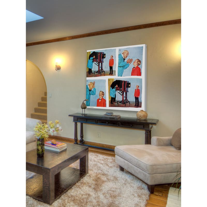 Marmont Hill - Smile for the Photographer by Richard Sargent Painting Print on Canvas - Multi-Color