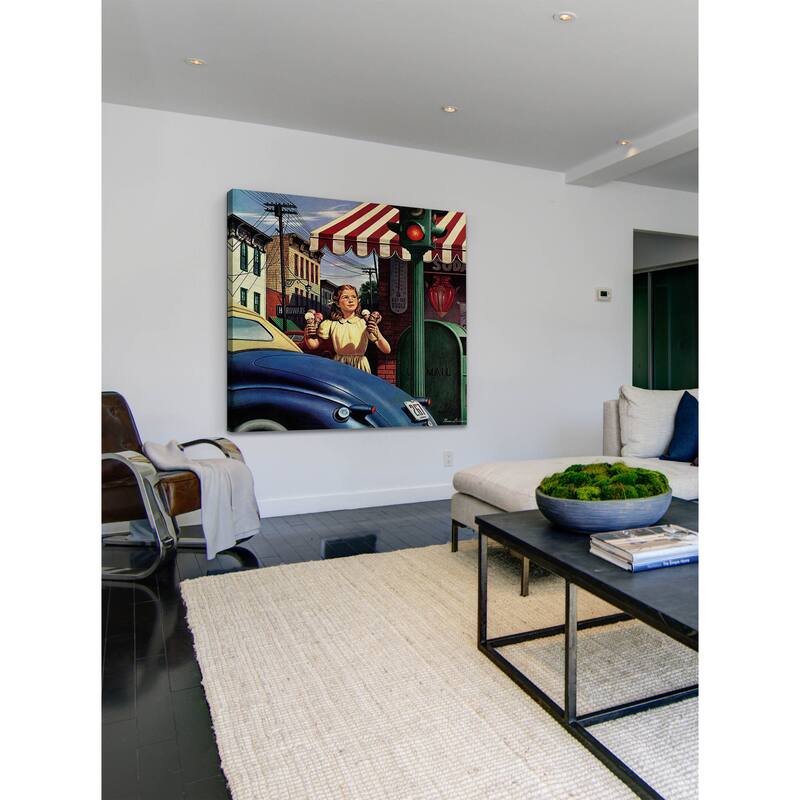 Marmont Hill - Dripping Cones by Stevan Dohanos Painting Print on Canvas - Multi-Color