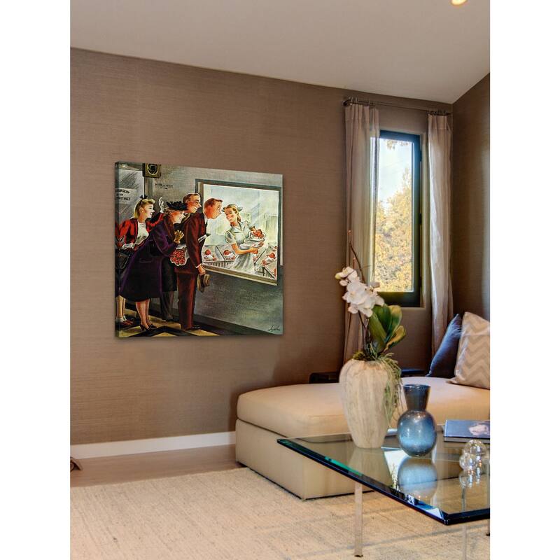 Marmont Hill - Maternity Ward by Constantin Alajalov Painting Print on Canvas - Multi-Color