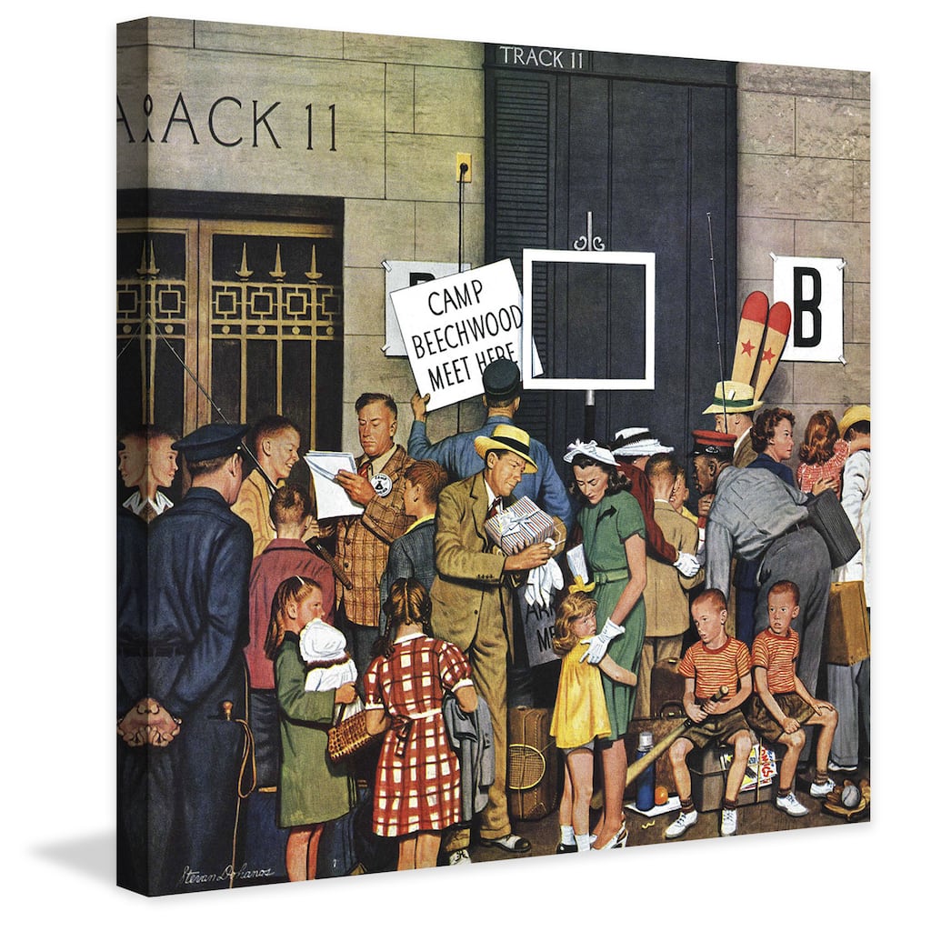 Marmont Hill - Track 11 by Stevan Dohanos Painting Print on Canvas - Multi-Color