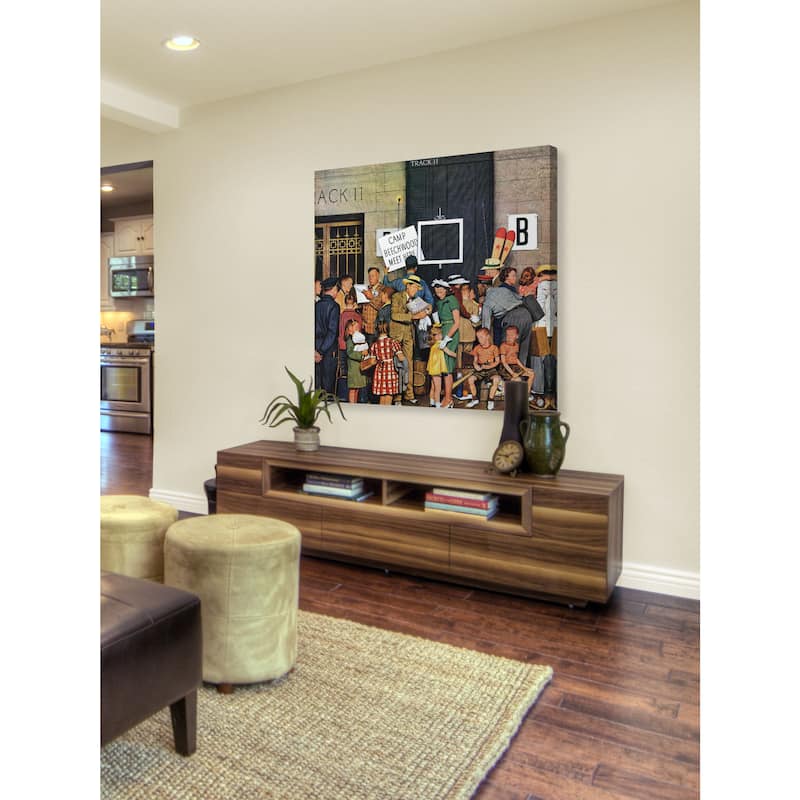 Marmont Hill - Track 11 by Stevan Dohanos Painting Print on Canvas - Multi-Color