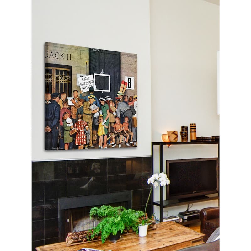 Marmont Hill - Track 11 by Stevan Dohanos Painting Print on Canvas - Multi-Color