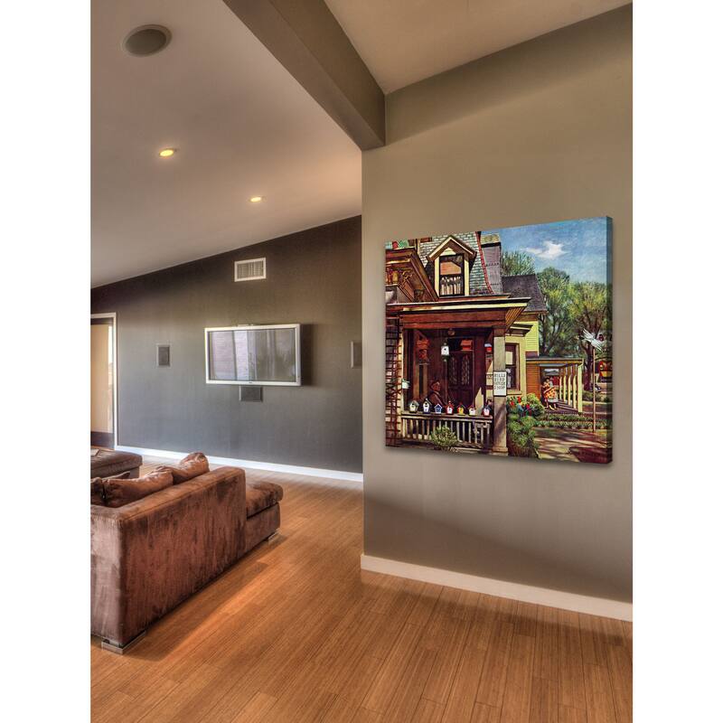 Marmont Hill - Birdhouse Builder by John Falter Painting Print on Canvas