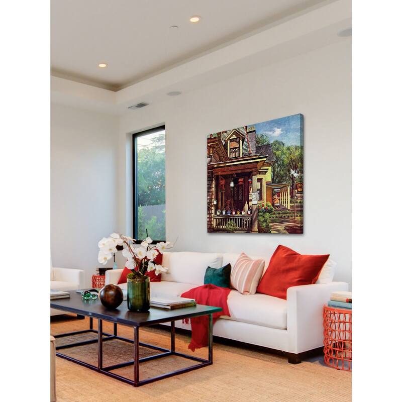 Marmont Hill - Birdhouse Builder by John Falter Painting Print on Canvas
