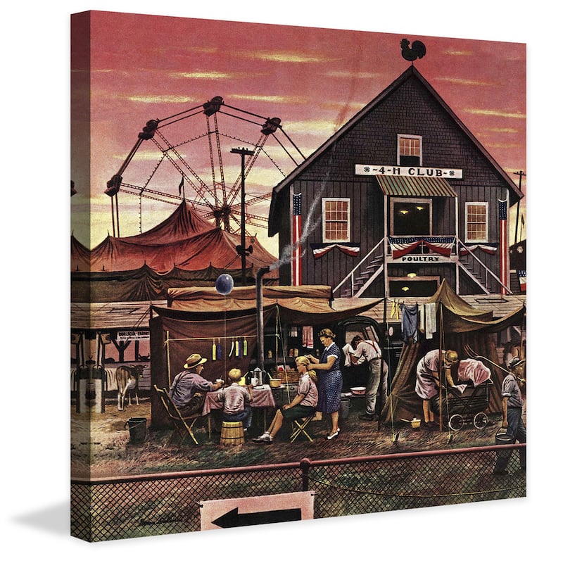 Marmont Hill - Four-H Fair by Stevan Dohanos Painting Print on Canvas - Multi-Color