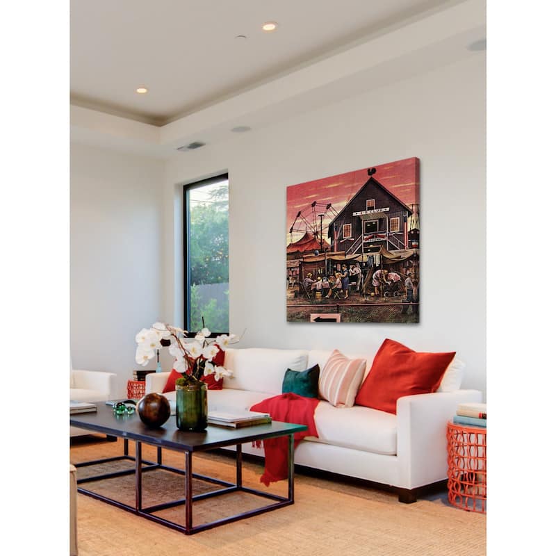 Marmont Hill - Four-H Fair by Stevan Dohanos Painting Print on Canvas - Multi-Color