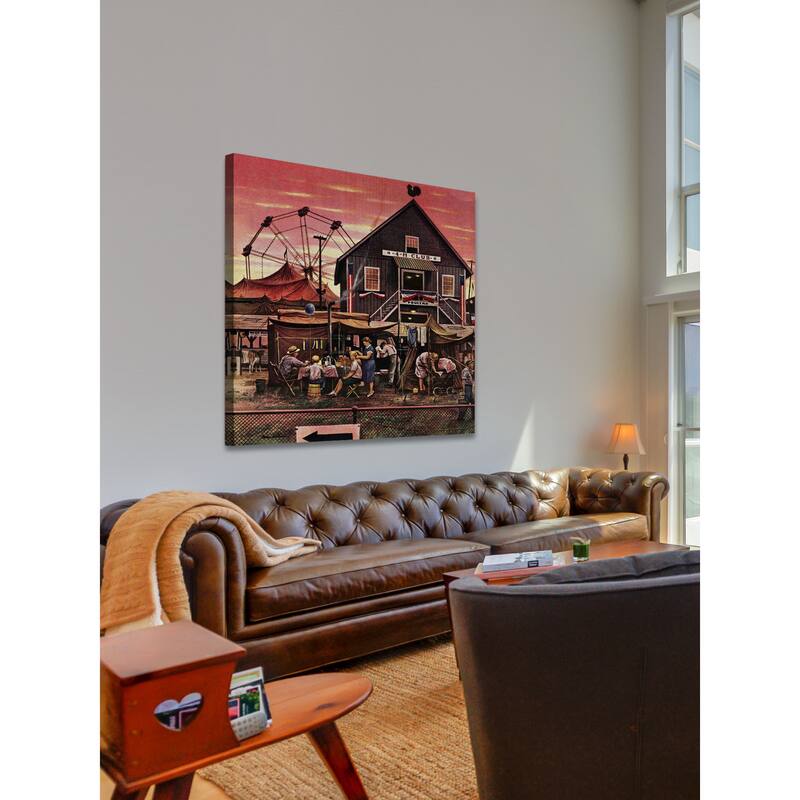 Marmont Hill - Four-H Fair by Stevan Dohanos Painting Print on Canvas - Multi-Color