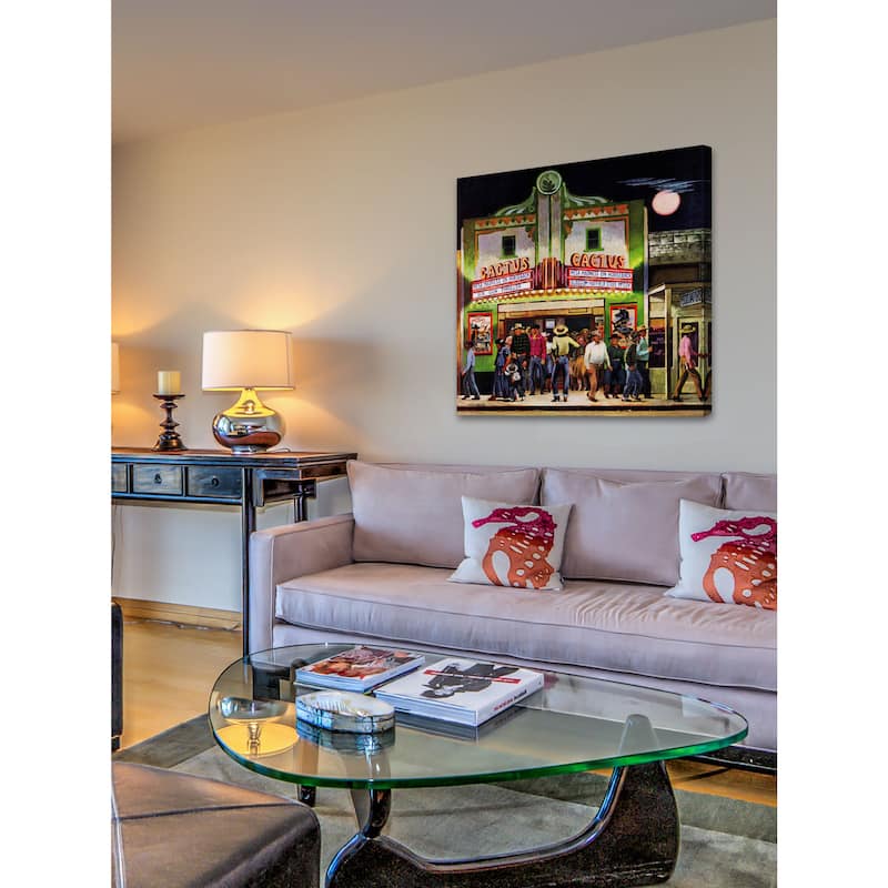 Marmont Hill - Cactus Theater by John Falter Painting Print on Canvas - Multi-Color