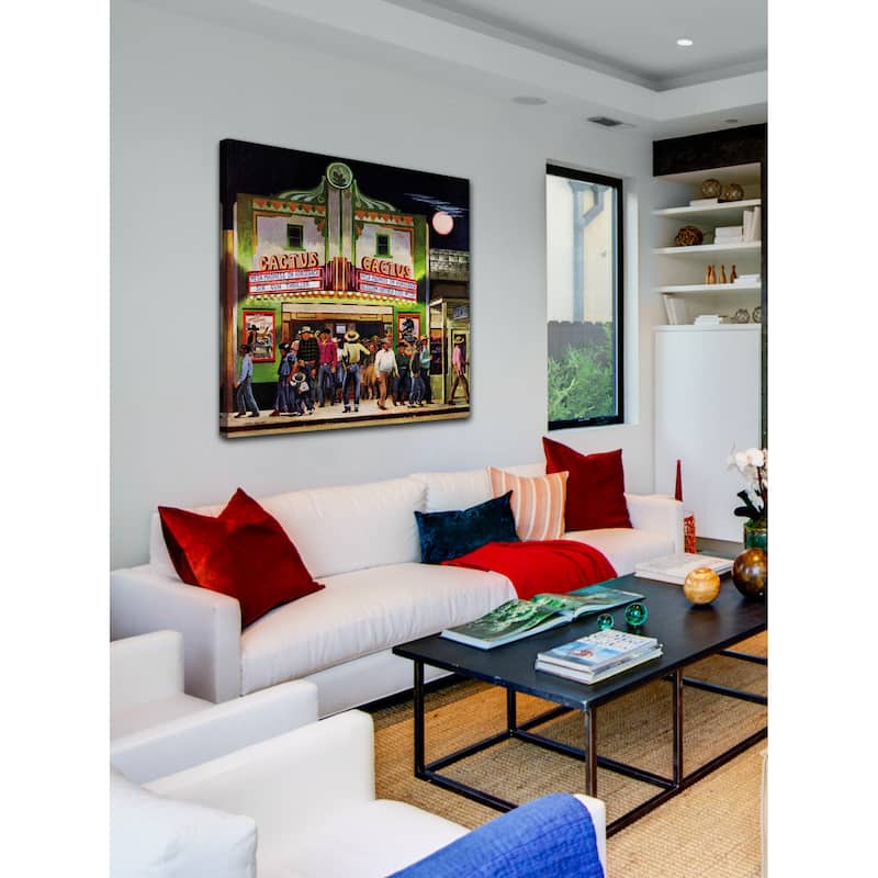 Marmont Hill - Cactus Theater by John Falter Painting Print on Canvas - Multi-Color