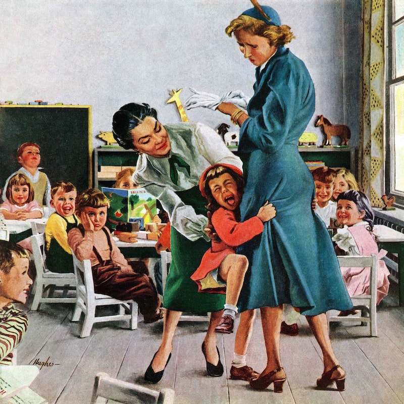 Marmont Hill - Separation Anxiety by George Hughes Painting Print on Canvas