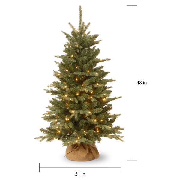4foot Burlap Tree with Clear Lights Overstock 10631496