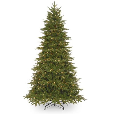 National Tree Company 7.5 ft. Northern Fraser Faux Fir Tree w/ Clear Lights - 7.5 Foot