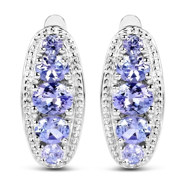Olivia Leone 925 Sterling Silver 1 62 Carat Genuine Tanzanite Olivia Leone 925 Sterling Silver 1 62 Carat Genuine Tanzanite Earrings