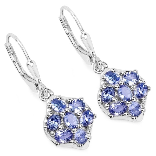 Olivia Leone 925 Sterling Silver 2 38 Carat Genuine Tanzanite Olivia Leone 925 Sterling Silver 2 38 Carat Genuine Tanzanite Earrings