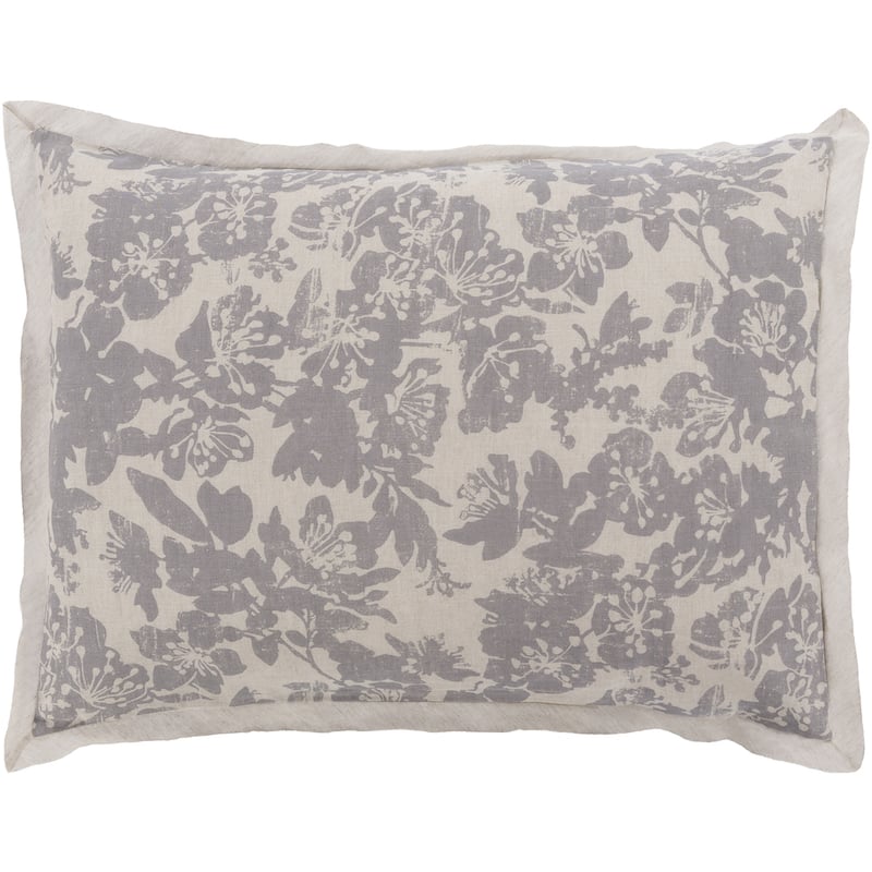 Shelia Floral Linen/ Cotton 3-piece Duvet Cover Set