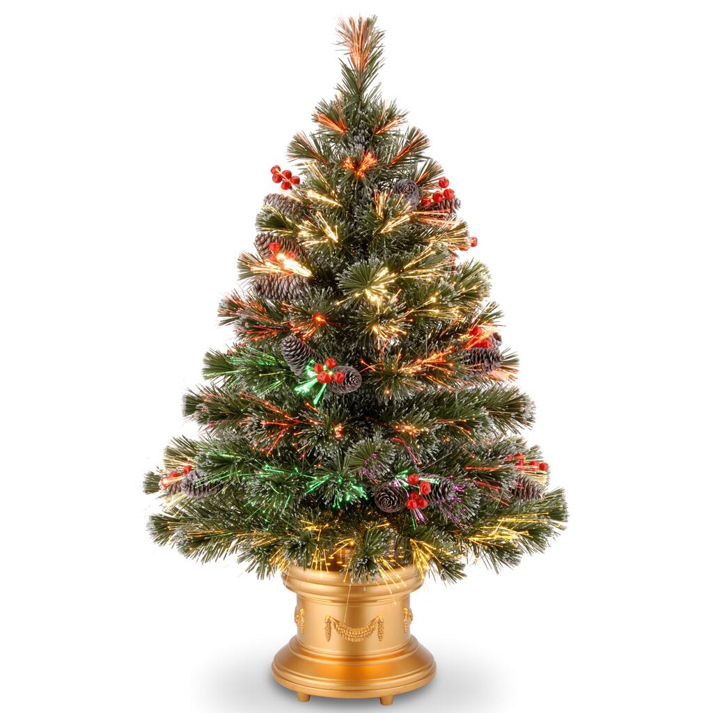 National Tree Company 3 ft. Fiber Optic Fireworks Tree