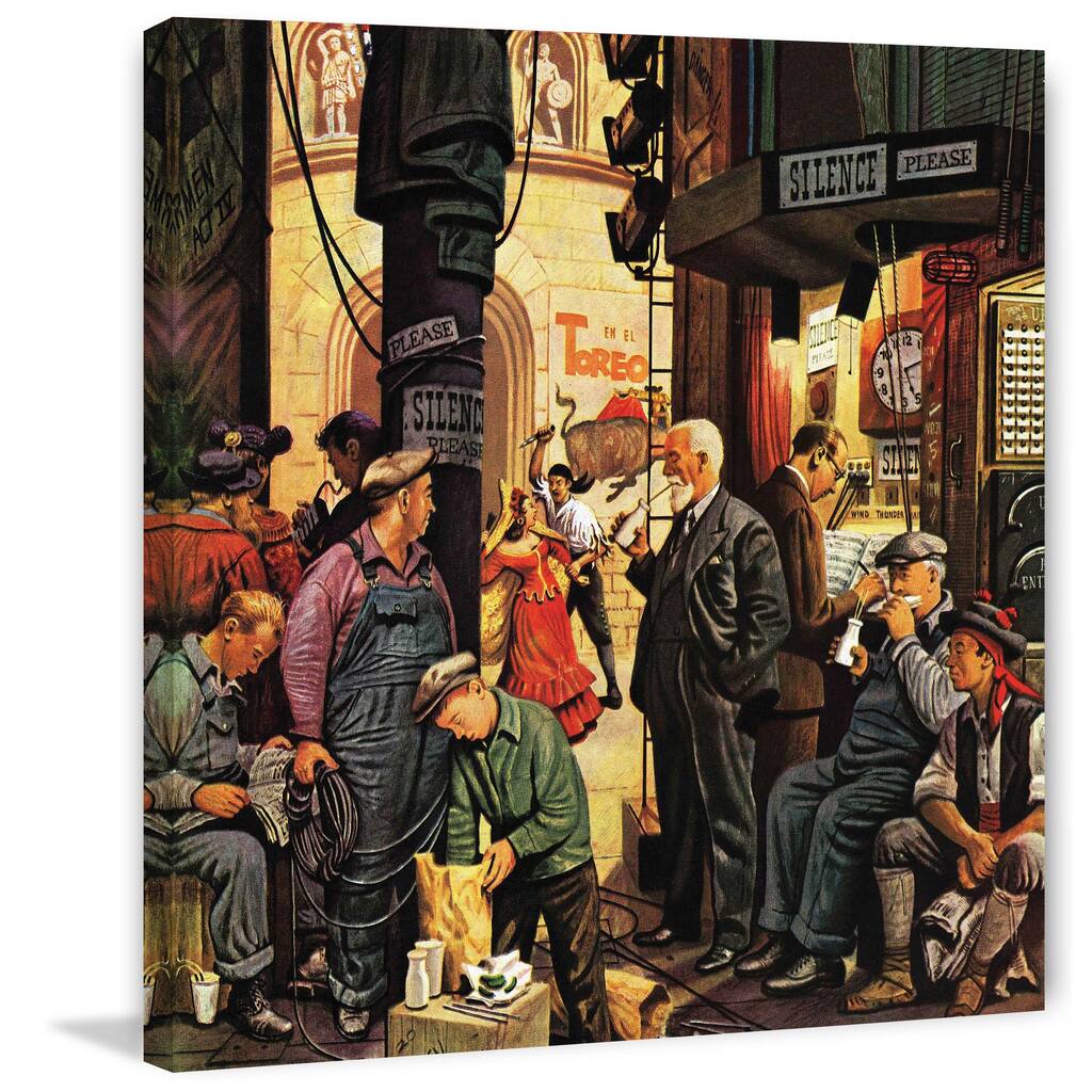 Marmont Hill - Backstage at the Met by Stevan Dohanos Painting Print on Canvas