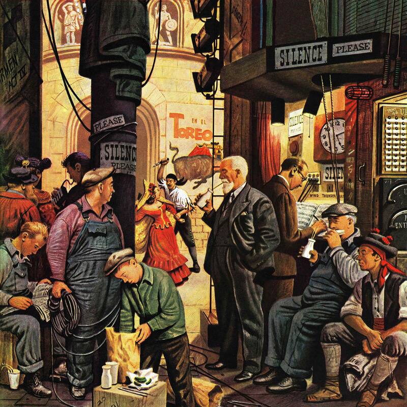 Marmont Hill - Backstage at the Met by Stevan Dohanos Painting Print on Canvas