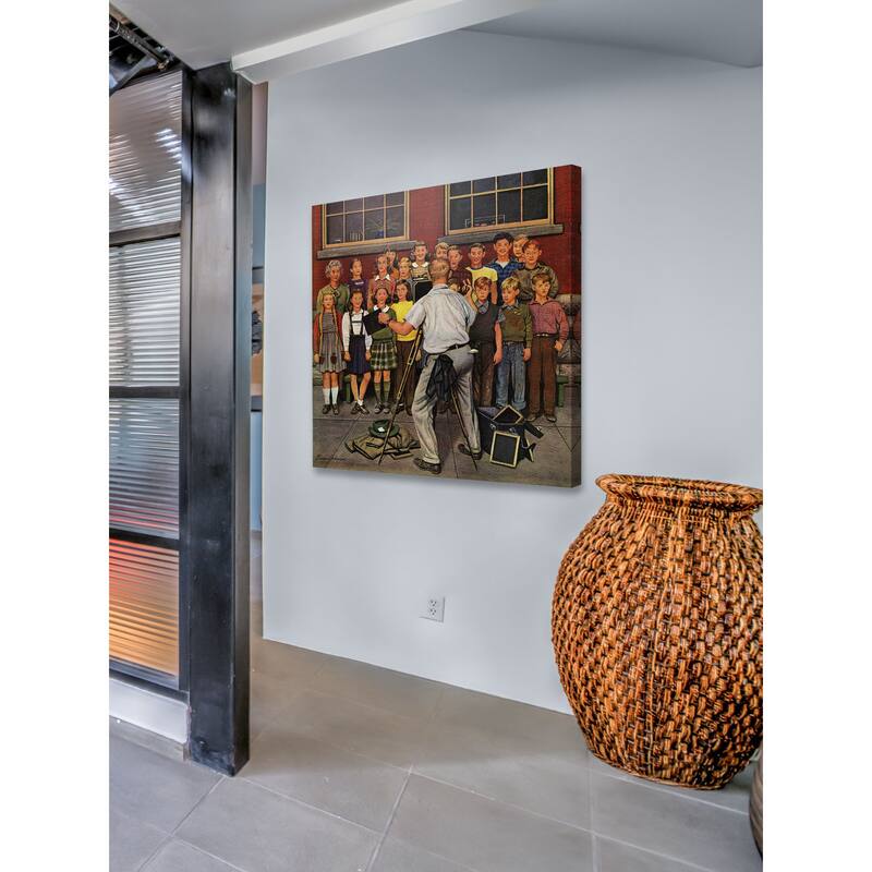 Marmont Hill - School Pictures by Stevan Dohanos Painting Print on Canvas - Multi-Color