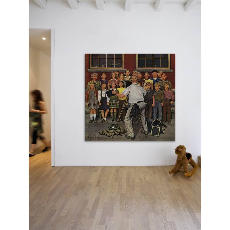 Marmont Hill - School Pictures by Stevan Dohanos Painting Print on Canvas - Multi-Color