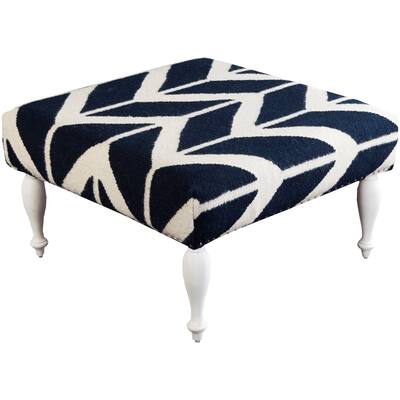 Balloon Chevron Cocktail Ottoman (32 x 32" x 18)