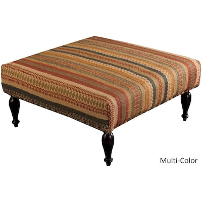 Badajoz Geometric Cocktail Ottoman (32 x 32" x 18)