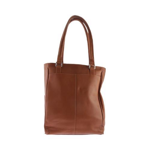 Shop Women's Piel Leather Vertical Laptop Tote 3034 Saddle Free
