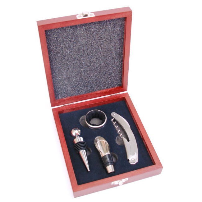 Wine Bottle Opener & Stopper Gift Set