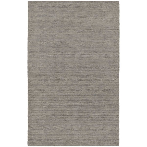 Handwoven Plush Wool Heather Grey Area Rug (8'x10') - 8' x 10'