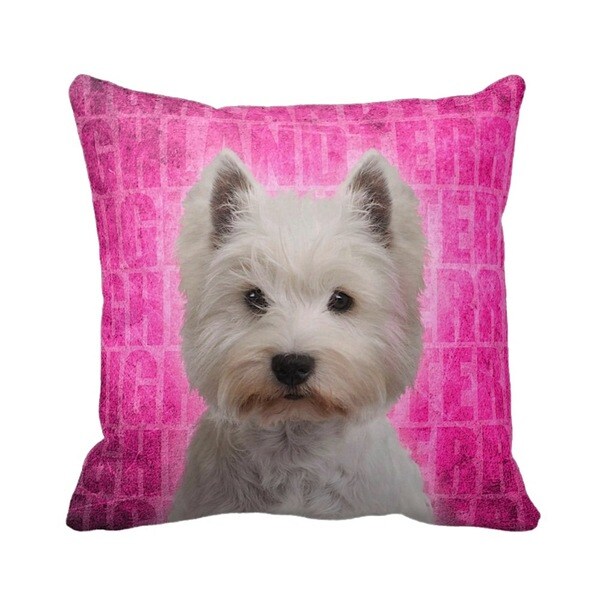 west highland terrier pillow