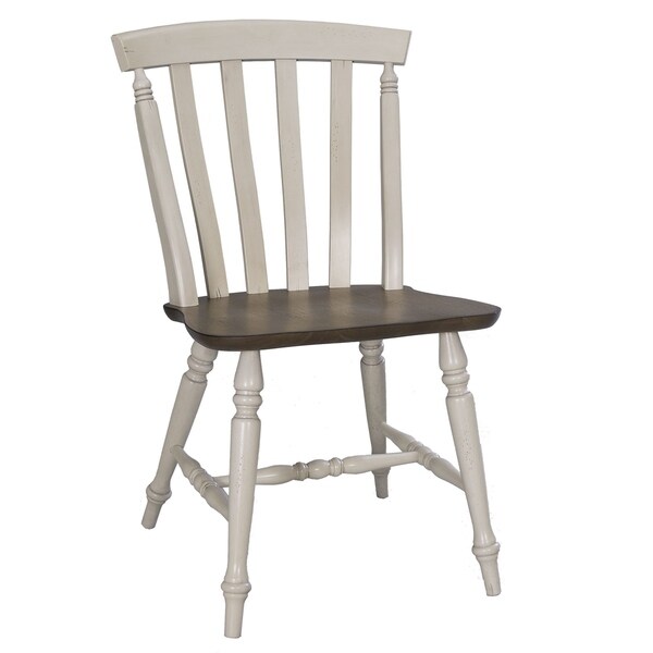 Shop Al Fresco TwoTone Transitional Slat Back Dining Chair (Set of 2