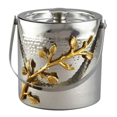 Heim Concept Gilt Leaf Double Wall Ice Bucket