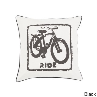 Artistic Weavers Decorative Delbert Bicycle Printed 22-inch Pillow