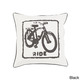 preview thumbnail 1 of 4, Artistic Weavers Decorative Delbert Bicycle Printed 22-inch Pillow