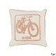 preview thumbnail 3 of 4, Artistic Weavers Decorative Delbert Bicycle Printed 22-inch Pillow Down - Tan