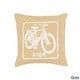 preview thumbnail 5 of 4, Artistic Weavers Decorative Delbert Bicycle Printed 22-inch Pillow Down - Gold