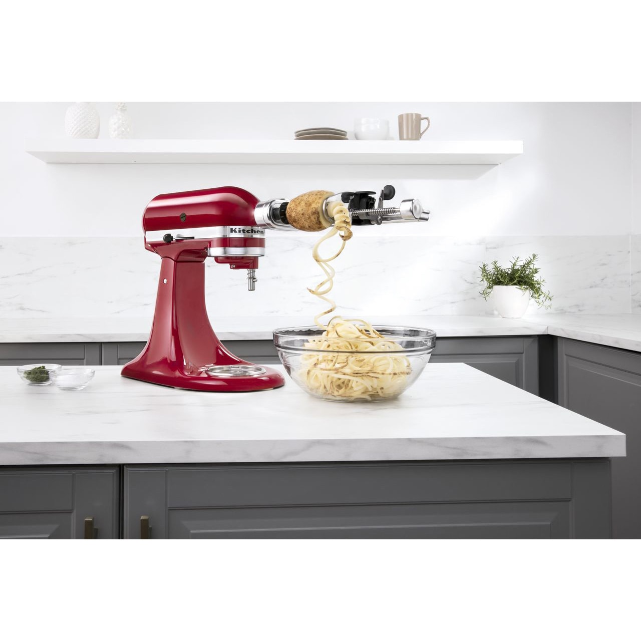 KitchenAid Artisan Design Series 5 Quart Tilt-Head Stand Mixer with Glass  Bowl - Champagne - Closeout 