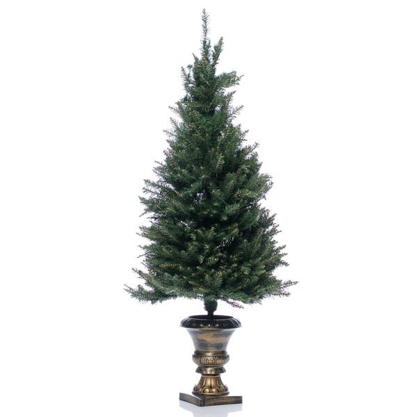 Shop 4 Artificial Christmas Porch Tree For Indoor Outdoor Use Overstock 10634078