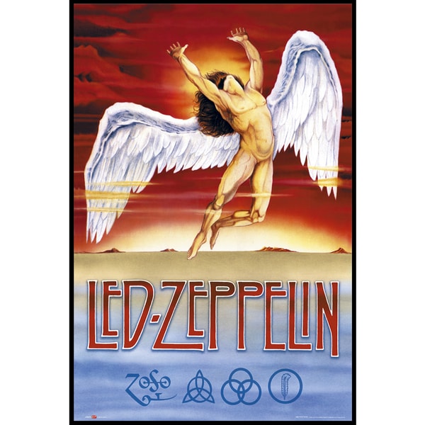 Led Zeppelin Swang Song (24 inch x 36 inch) On a Woodmount   17702676