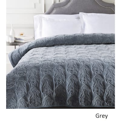 Allman Solid Medallion Cotton Quilt