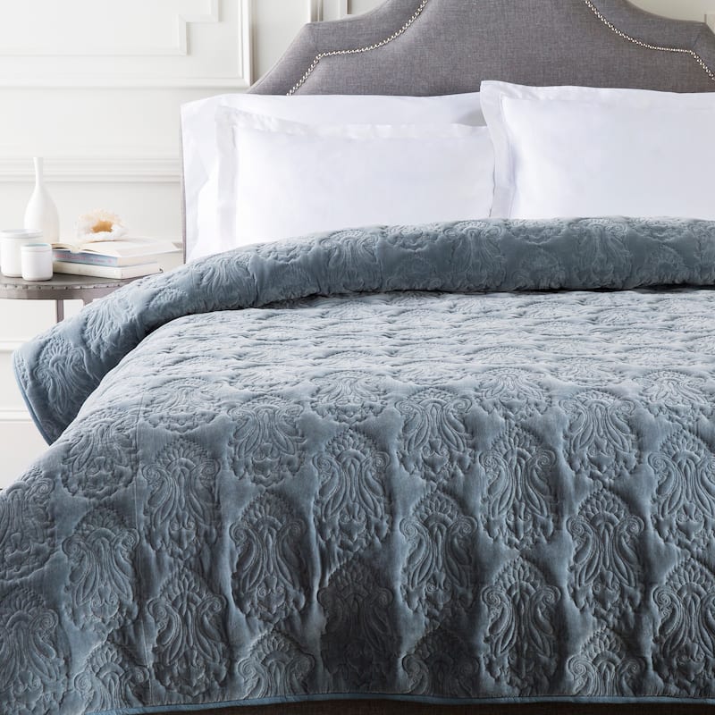 Allman Solid Medallion Cotton Quilt