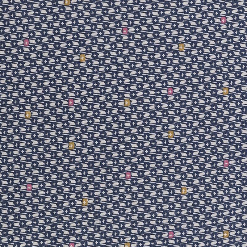 Brenda Dot Blue Reversible Cotton/Flax Sham